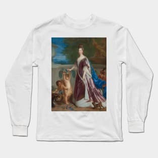 Portrait Of Elisabeth-Charlotte De Baviere, The Princess Palatine by Jean-Francois de Troy Long Sleeve T-Shirt